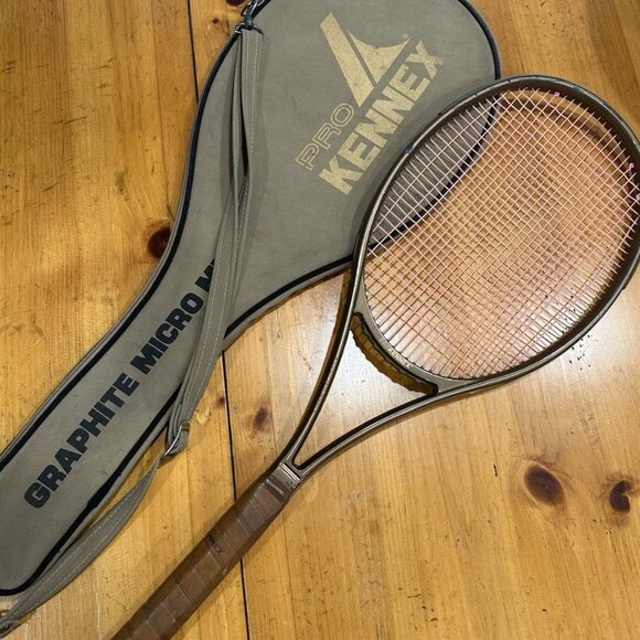 RARE PRO KENNEX AERODYNAMIC GRAPHITE MICRO MID SIZE TENNIS RACQUET AND CASE - Picture 1 of 3